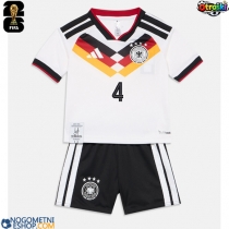 Otroški Nogometni dresi Nemčija Jonathan Tah #4 Domači SP 2026 Kratek Rokav (+ Kratke hlače)